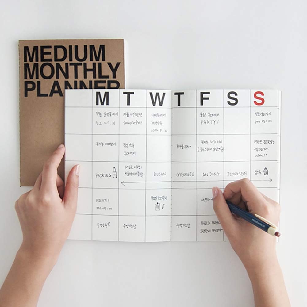 A5 Undated Monthly Planner