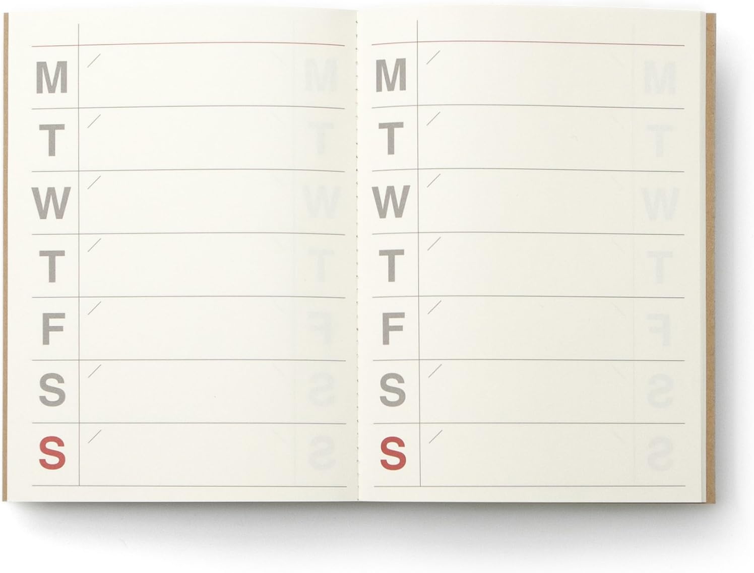 A5 Undated Weekly Planner
